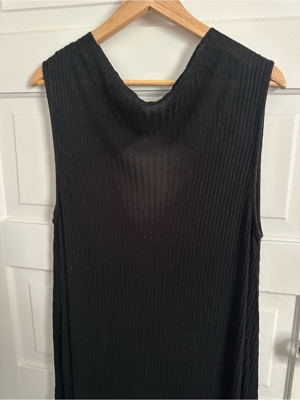 American Eagle Black Ribbed Sleeveless Women’s Dress